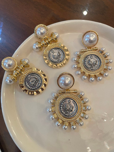 گوشواره سکه دست ساز