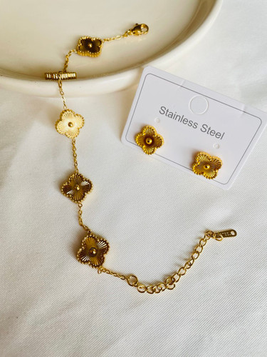 ست ونکلیف طلایی طرح طلا